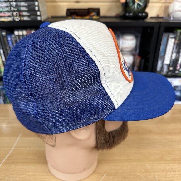 Wayne Gretzky 80's SnapBack Hat Edmonton Oilers The Great One Blue Orange White - Picture 3 of 6